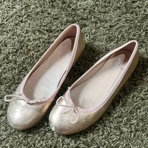 Jacadi Paris Kids Pink Metallic Ballet Flats Size 34