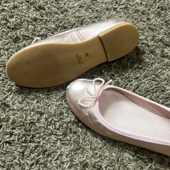 Jacadi Paris Kids Pink Metallic Ballet Flats Size 34