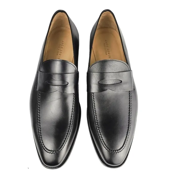Jack Erwin Dress Leather Black loafers