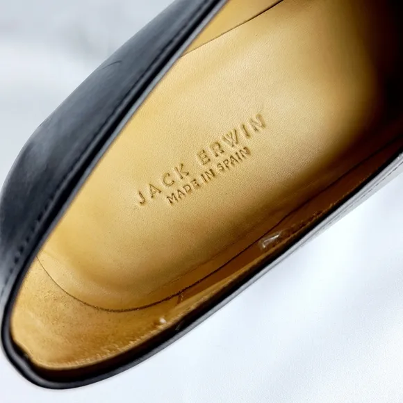 Jack Erwin Dress Leather Black loafers