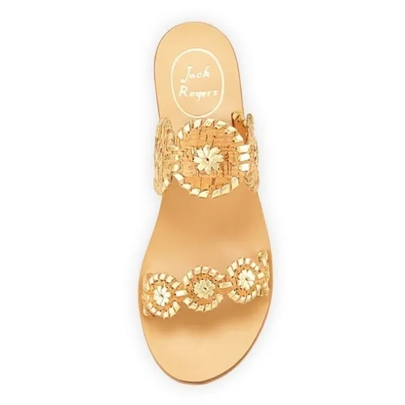 Jack Rogers Cork Lauren Double-Strap Sandals 9.5