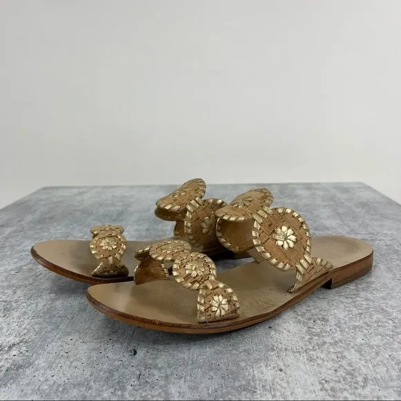 Jack Rogers Cork Lauren Double-Strap Sandals 9.5