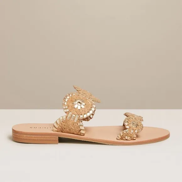 Jack Rogers Cork Lauren Double-Strap Sandals 9.5