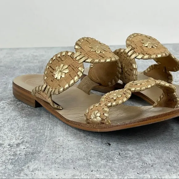 Jack Rogers Cork Lauren Double-Strap Sandals 9.5