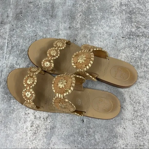 Jack Rogers Cork Lauren Double-Strap Sandals 9.5