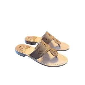 Jack Rogers Jack Flats Leather Thong Sandals NEW Size 5