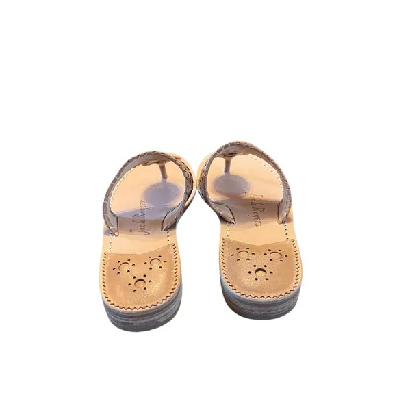 Jack Rogers Jack Flats Leather Thong Sandals NEW Size 5