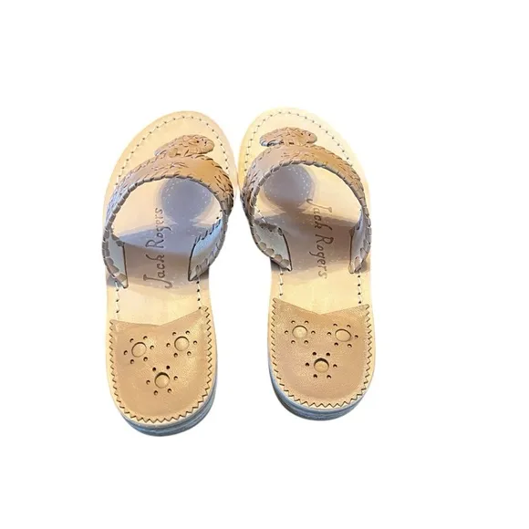 Jack Rogers Jack Flats Leather Thong Sandals NEW Size 5