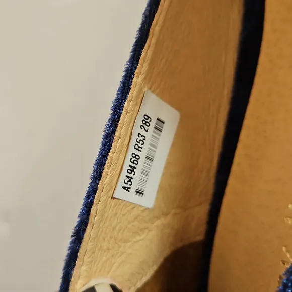 Jack Rogers Navy Velvet Women's Flats with Bow New In Box 11