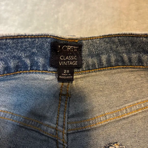 J.Crew Classic Vintage Jeans Size 28 Imperial Blue Wash NWOT | Stretch Straight