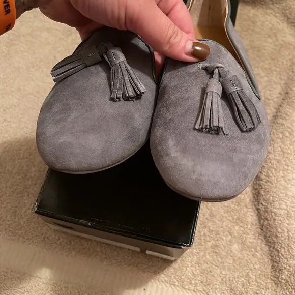 JCREW FACTORY- Cora suede tassel loafers - size 6.5 NWT