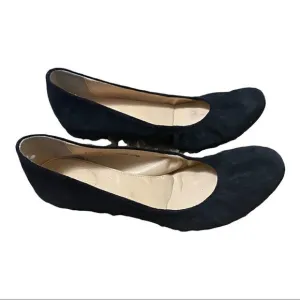 J. Crew| Black Cece Suede Ballet Flats | 6.5