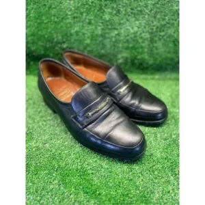 Jean Pierre Dress Shoes Size 6 Men’s Black Genuine Leather Loafers Slip On