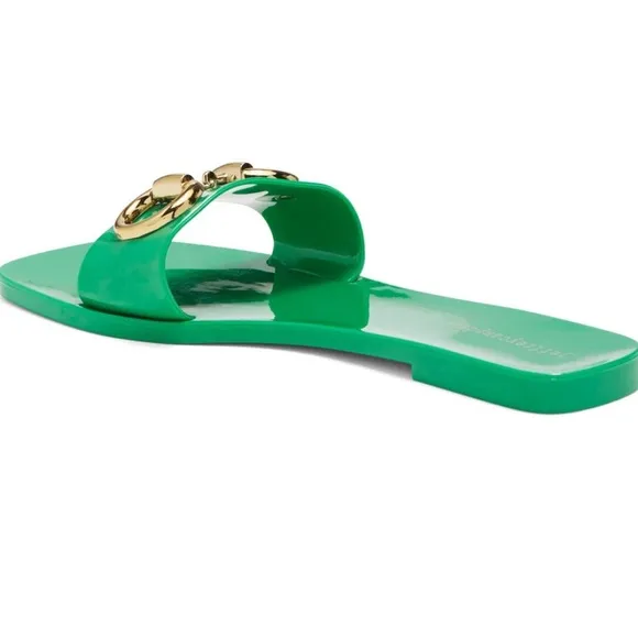 JEFFREY CAMPBELL Annia Horsebit Green Flat Sandals - Women’s Size 7 - New