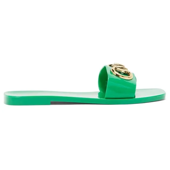 JEFFREY CAMPBELL Annia Horsebit Green Flat Sandals - Women’s Size 7 - New