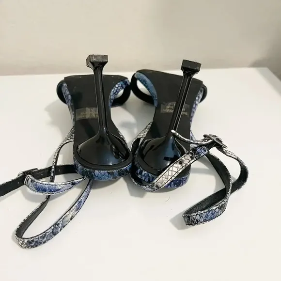 JEFFREY CAMPBELL Navy Blue Strappy Heel Sandals size 6.5