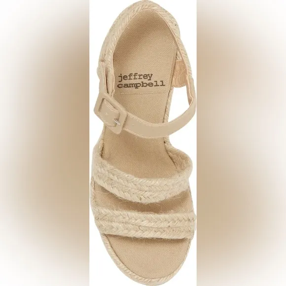 Jeffrey Campbell’s Braided Espadrilles Platform Wedge Sandals