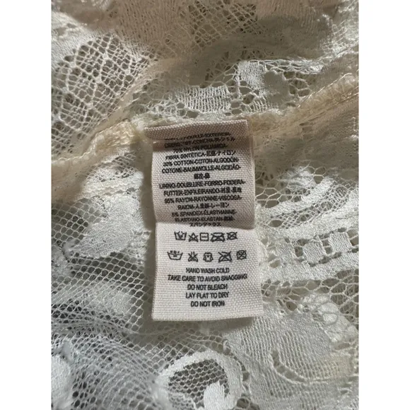 Jen’s Pirate Booty x Free People Lace Embroidered Sheer Mini Dress Size XS