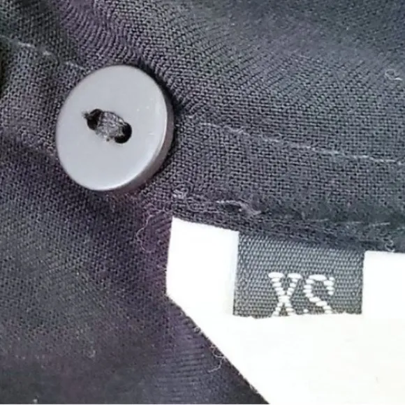 Jesse Kamm Open V-Back Mock Neck Black Dress XS | Collector’s Piece