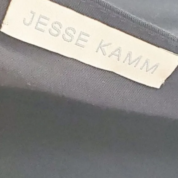 Jesse Kamm Open V-Back Mock Neck Black Dress XS | Collector’s Piece