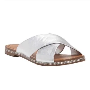 Jessica Simpson Brinella Flat Slide Sandals. Size 6