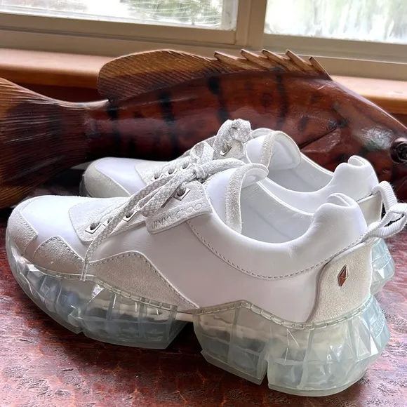 Jimmy Choo Diamond Sole 👟 Sneakers Streetwear Size 40 or Men’s 7/women’s 9 D