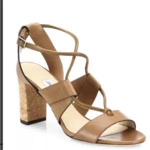 Jimmy Choo Brown Strappy Sandals Size 9.5