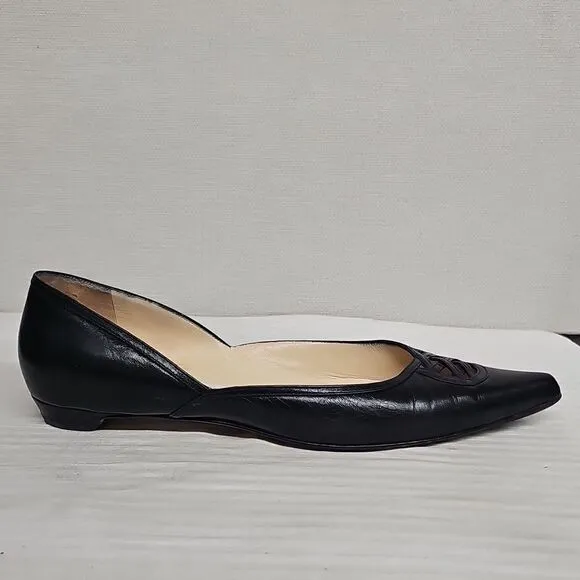 JIMMY CHOO POINTED TOE FLATS BFPM-02-216