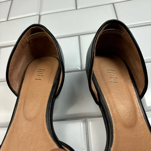J.Jill D’Orsay Leather Pointed Toe Slip On Flats