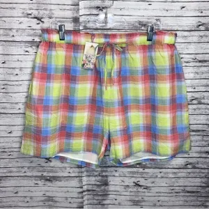 Johnny Was Delacey Plaid Paperbag Shorts