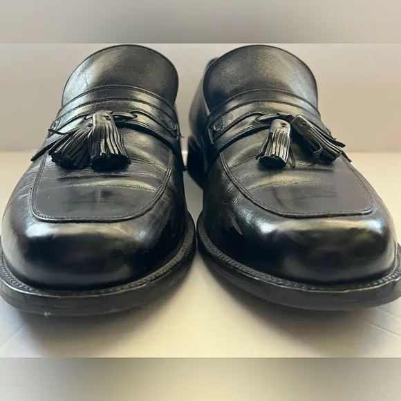 Johnston &amp; Murphy Men's Hayes Tassel Dress Loafers Size 10.5W Black
