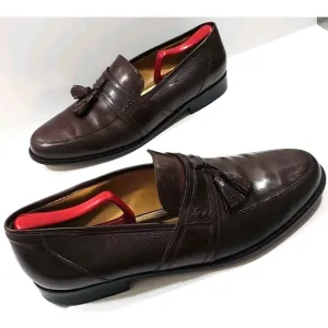 Johnston &amp; Murphy ~Men's Size 11.5M~ Brown Tassel Leather Loafers Shoes #15 2206