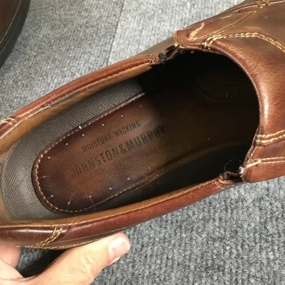 Johnston &amp; Murphy slip on dress loafers men’s size 12
