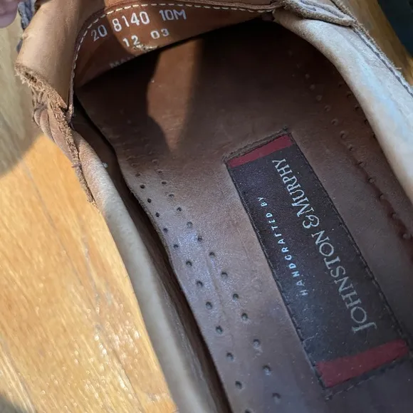 Johnston &amp; Murphy Tassel Loafers Brown Leather Men's Size 10M