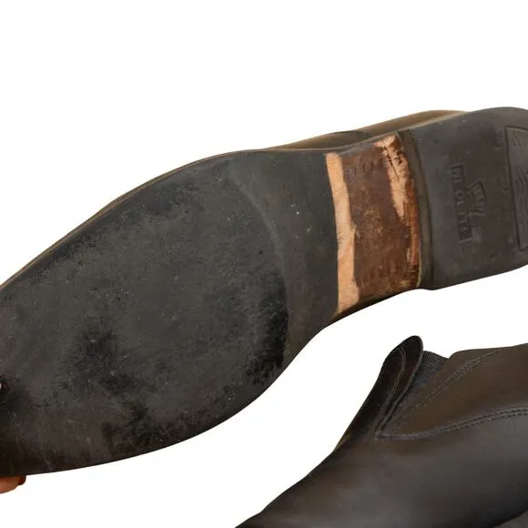Johnston Murphy Black Leather Handcrafted Italy Brogue Loafers Mens 10 M Dress