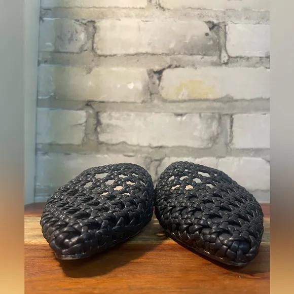 Joie, Behold Pointed Toe Woven Mules/Slides/Flats,  Black Sz 7 &amp; 7.5, NWT