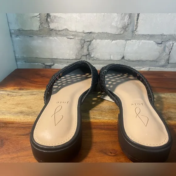 Joie, Behold Pointed Toe Woven Mules/Slides/Flats,  Black Sz 7 &amp; 7.5, NWT
