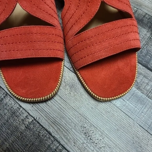 JOIE Paetyn sandals  suede red   10