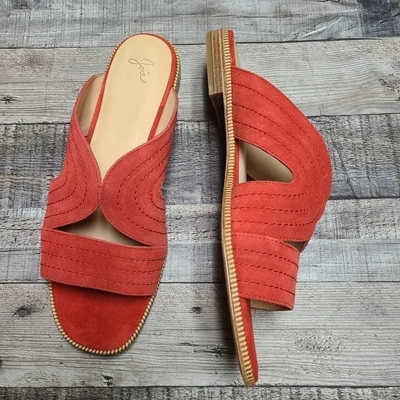 JOIE Paetyn sandals  suede red   10