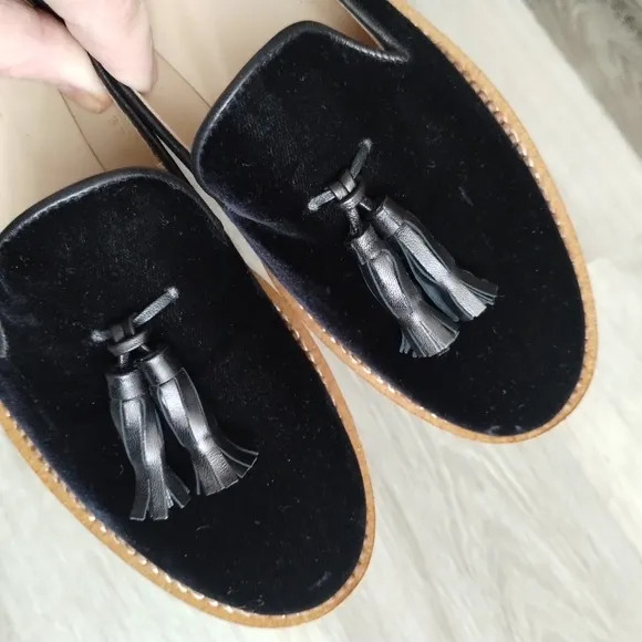 Jon Josef Black Tassel Loafers 7