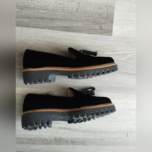 Jon Josef Black Tassel Loafers 7