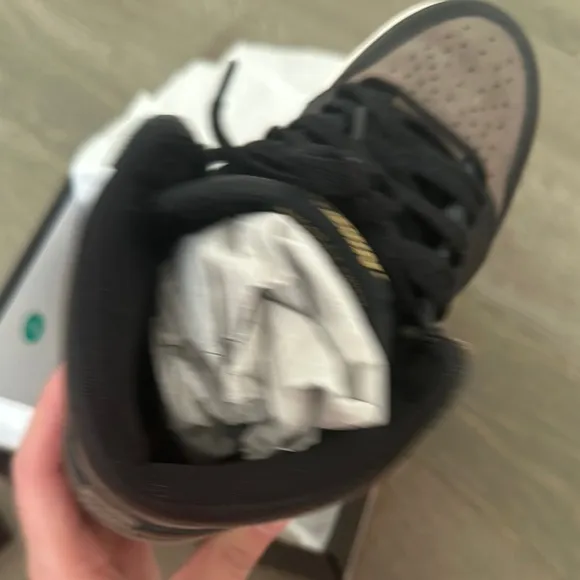 Jordan Black and Brown High-Top Sneakers