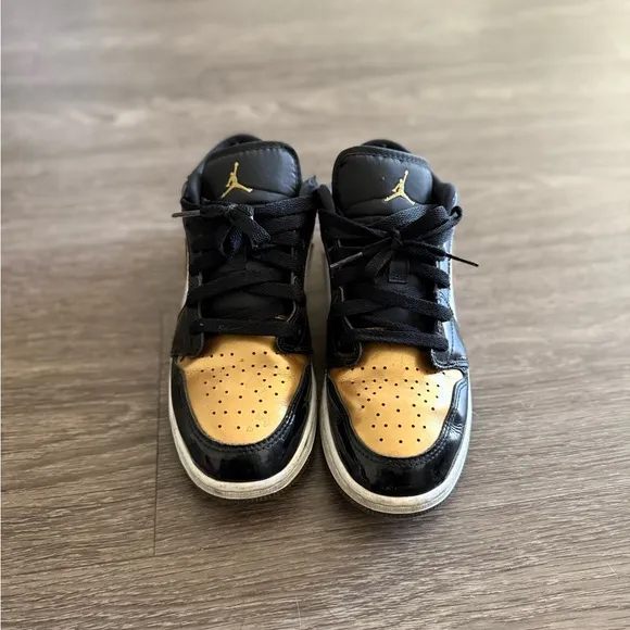 Jordan Black and Tan High-Top Sneakers