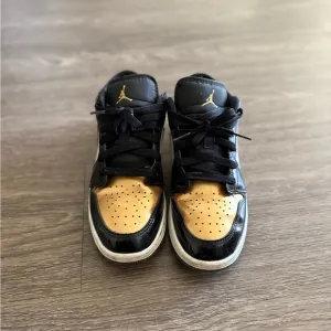 Jordan Black and Tan High-Top Sneakers