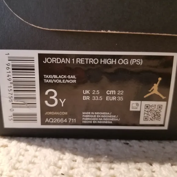 Jordan Black and Yellow High-Top Sneakers