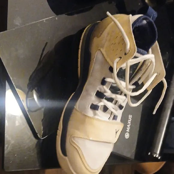 Jordan High-Top White and Tan Sneakers