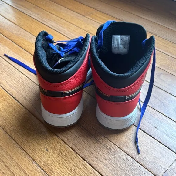 Jordan Red Purple High Top Sneakers