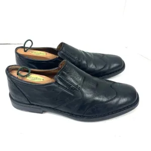 Josef Seibel Douglas Loafers Slip On Men Sz 13 EU 46 Black Leather Dress Shoes