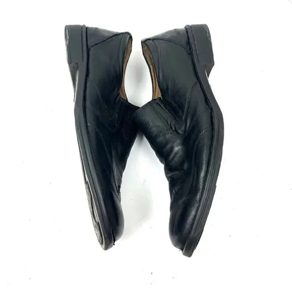Josef Seibel Douglas Loafers Slip On Men Sz 13 EU 46 Black Leather Dress Shoes