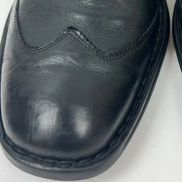 Josef Seibel Douglas Loafers Slip On Men Sz 13 EU 46 Black Leather Dress Shoes